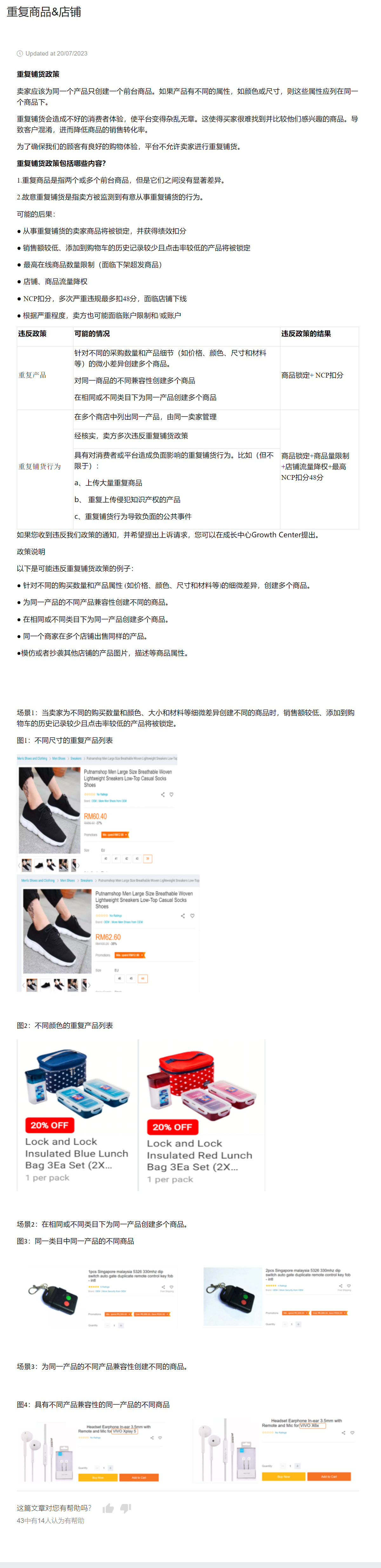 【Lazada知识大纲更新】重复商品&店铺