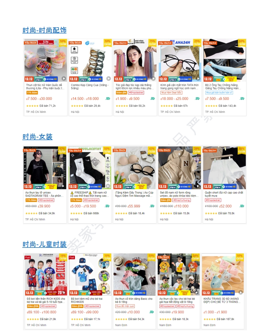 【Shopee市场周报】虾皮越南站2024年6月第1周市场周报