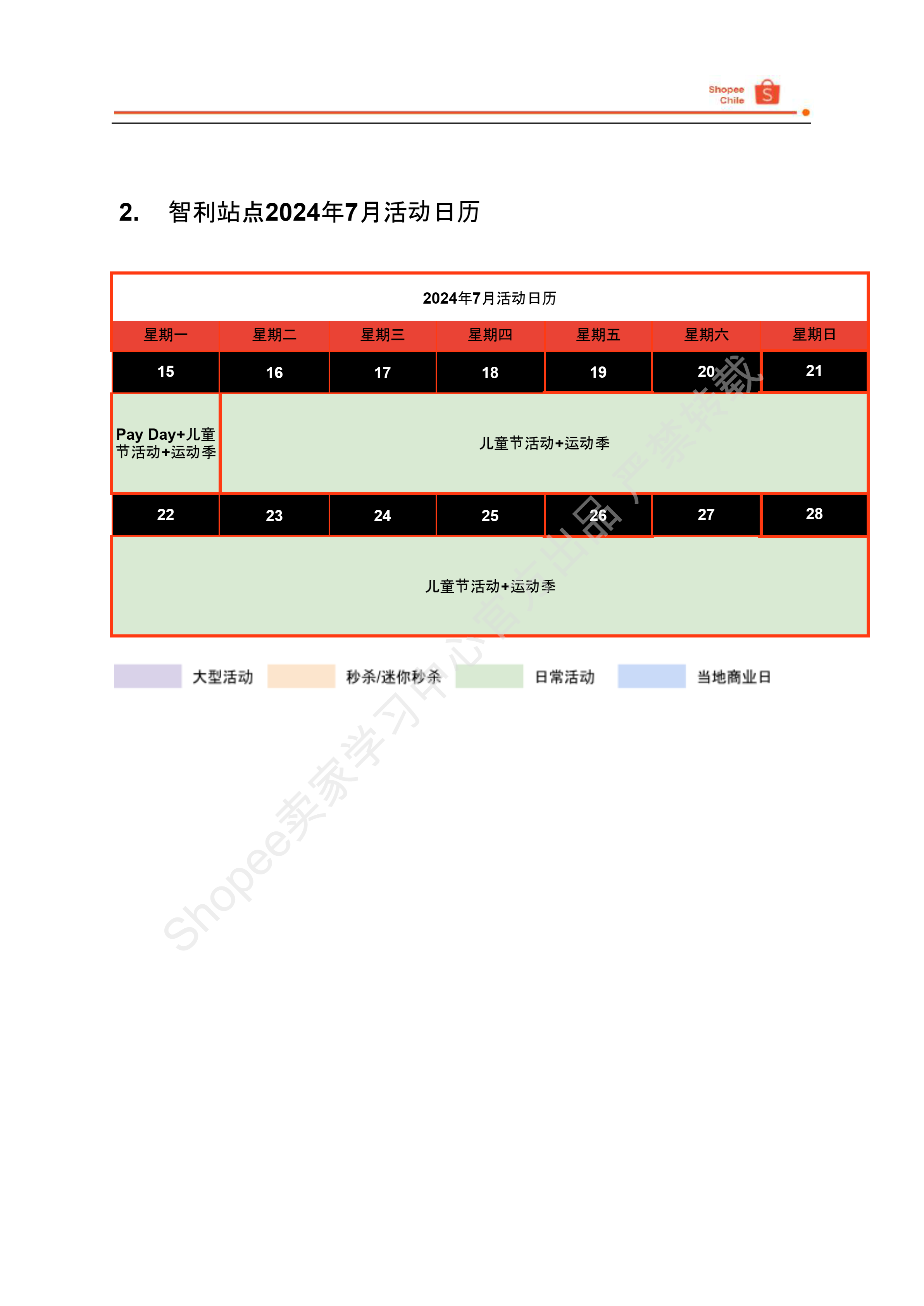 【Shopee市场周报】虾皮智利站2024年7月第3周市场周报