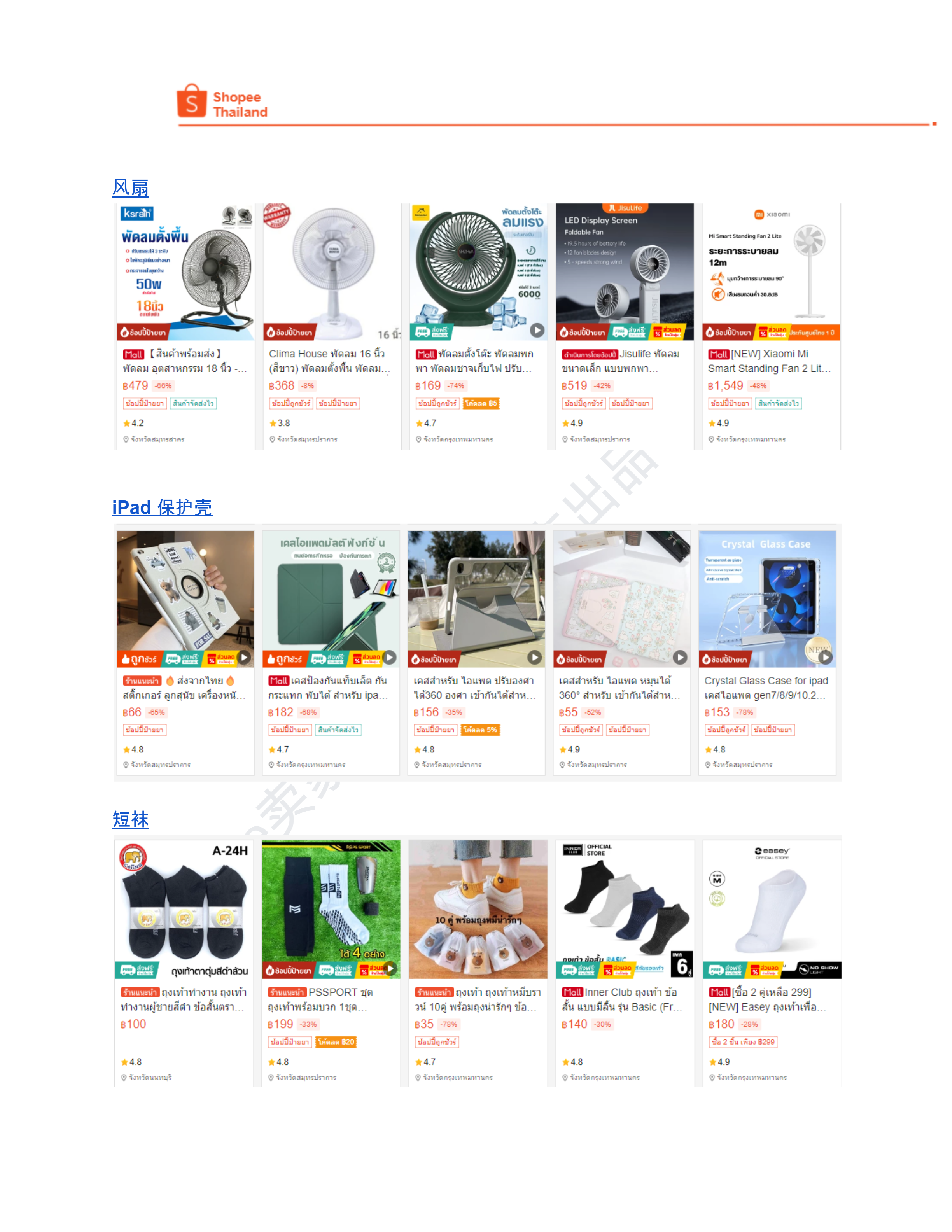 【Shopee市场周报】虾皮泰国站2024年8月第5周市场周报