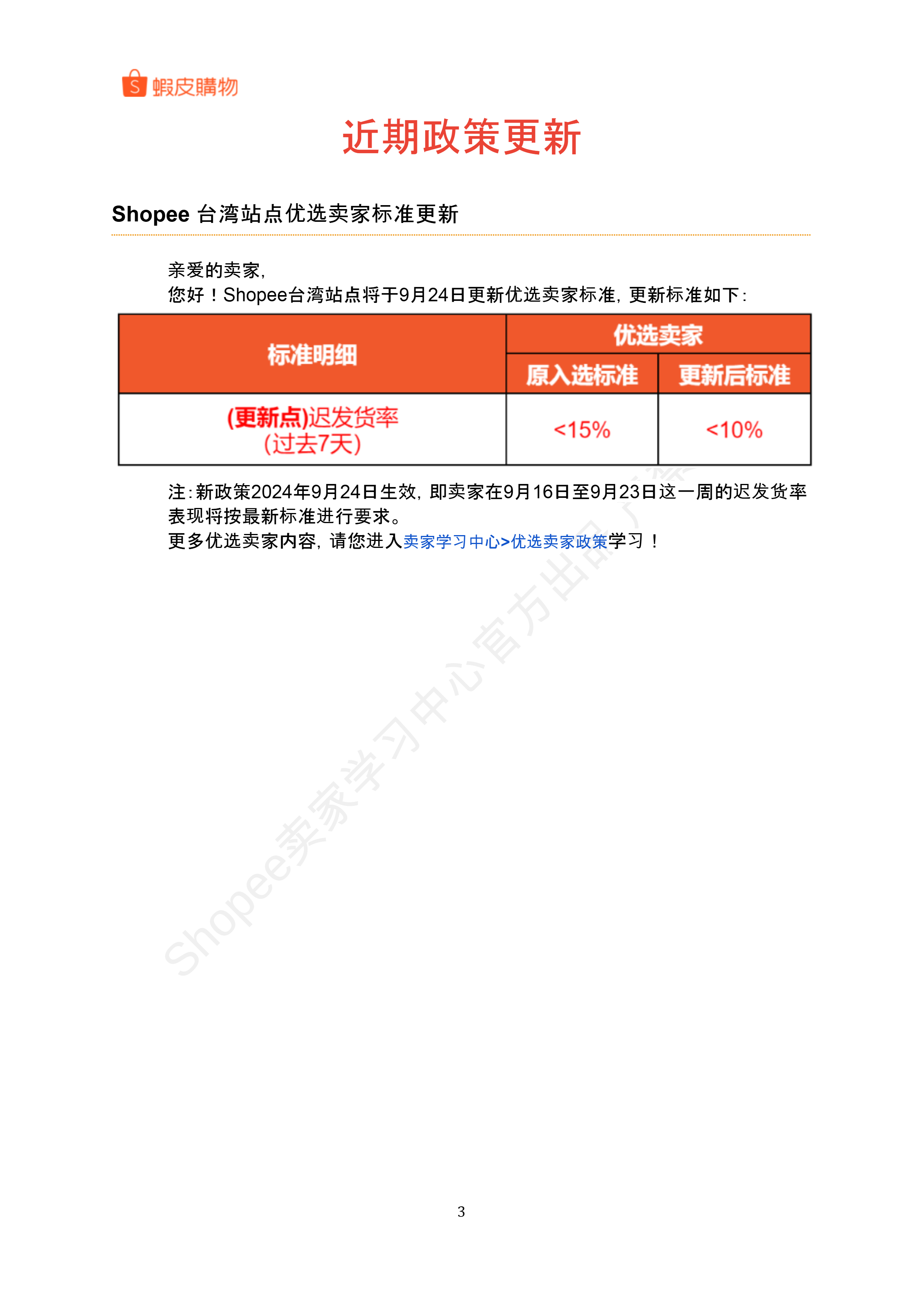 【Shopee市场周报】虾皮台湾站2024年9月第3周市场周报