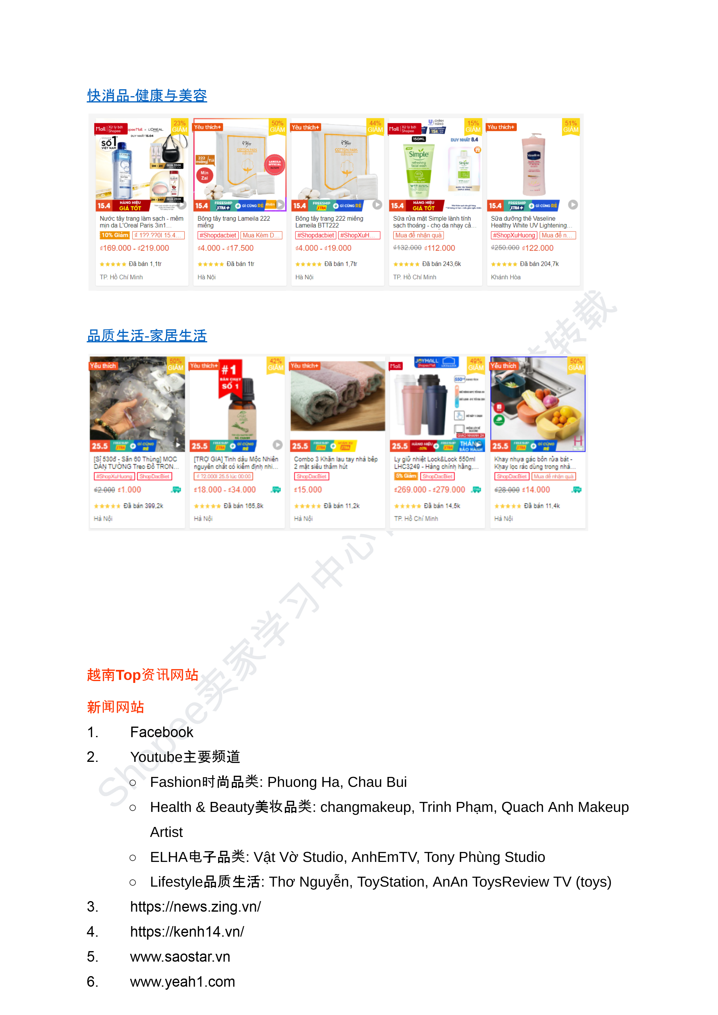 【Shopee市场周报】虾皮越南站2024年9月第4周市场周报