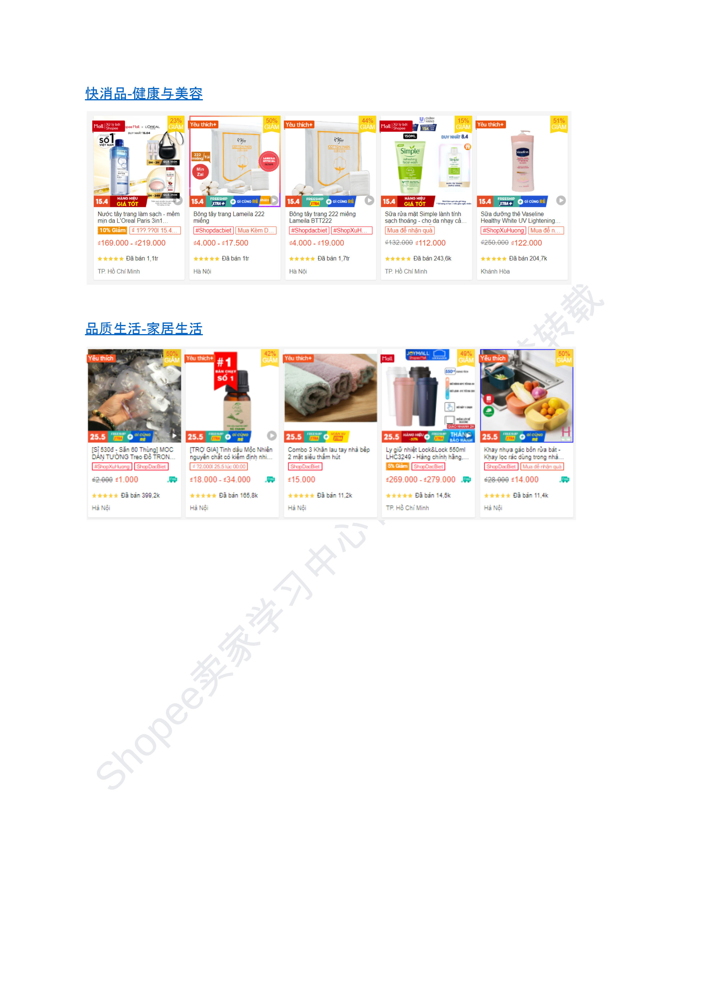 【Shopee市场周报】虾皮越南站2024年11月第4周市场周报