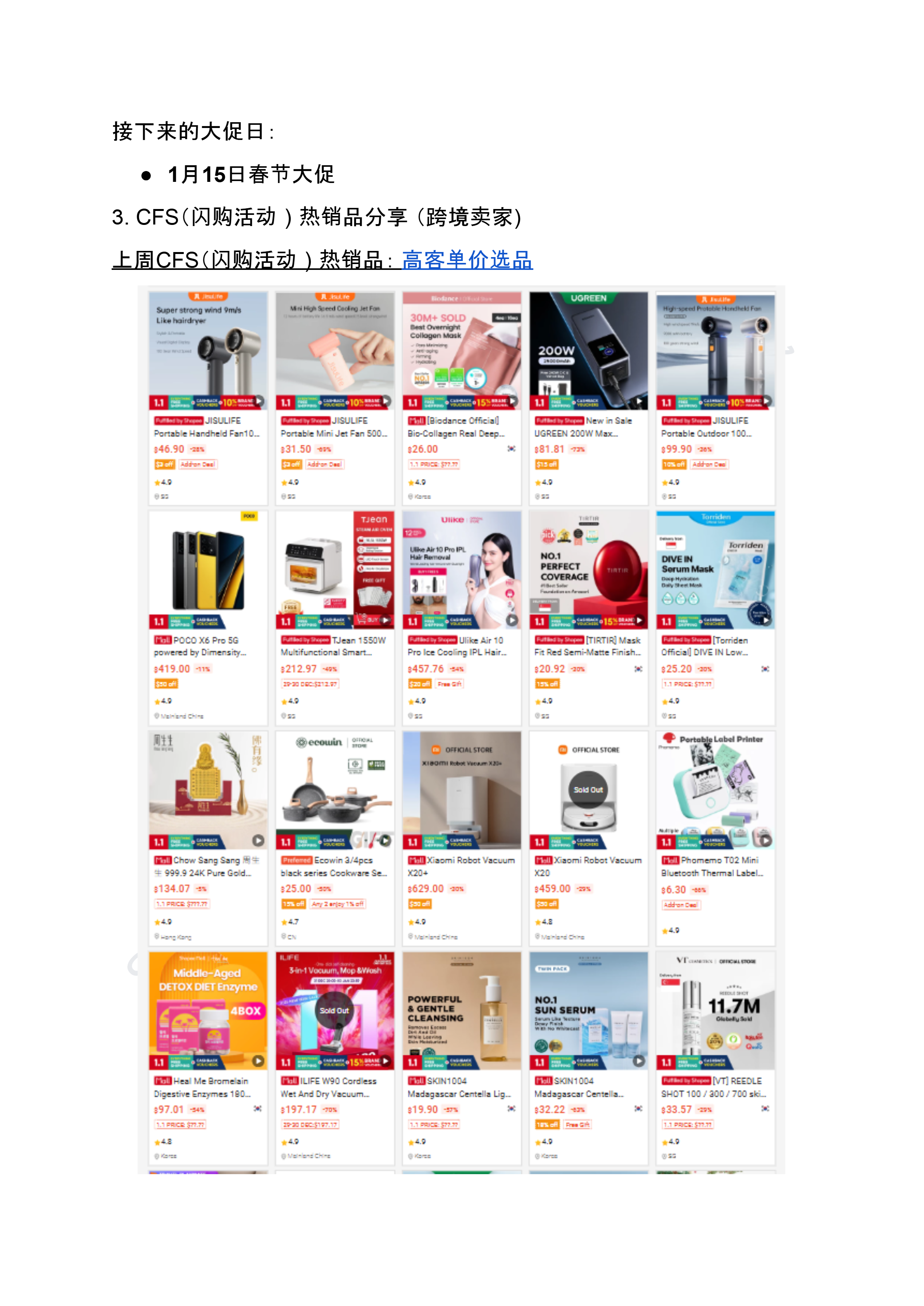 【Shopee市场周报】虾皮新加坡站2024年12月第5周市场周报