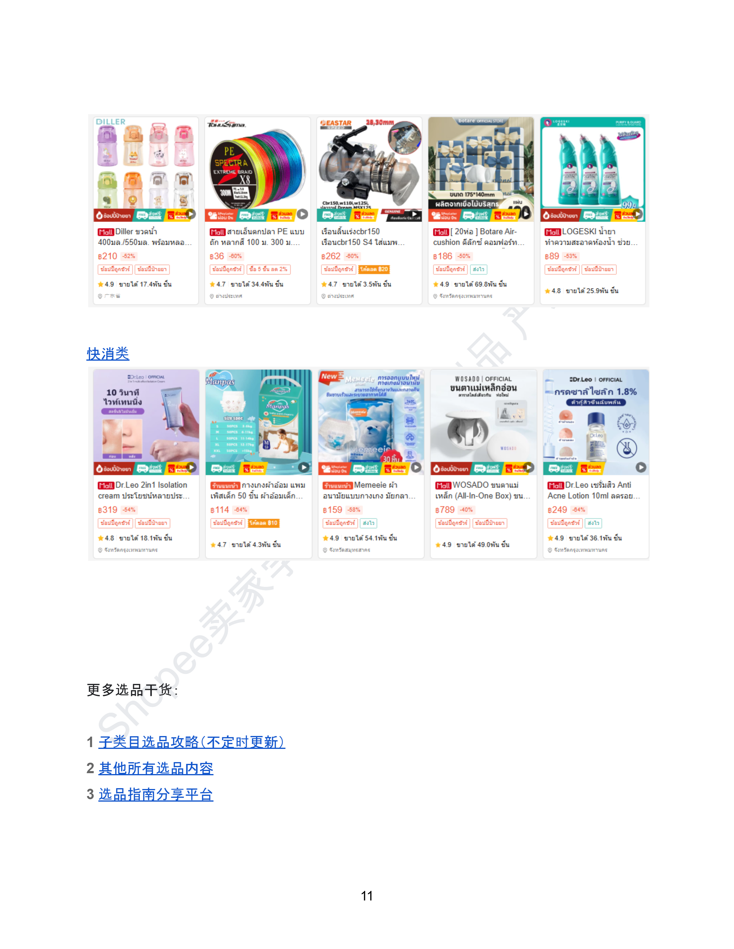 【Shopee市场周报】虾皮泰国站2025年5月第1周市场周报