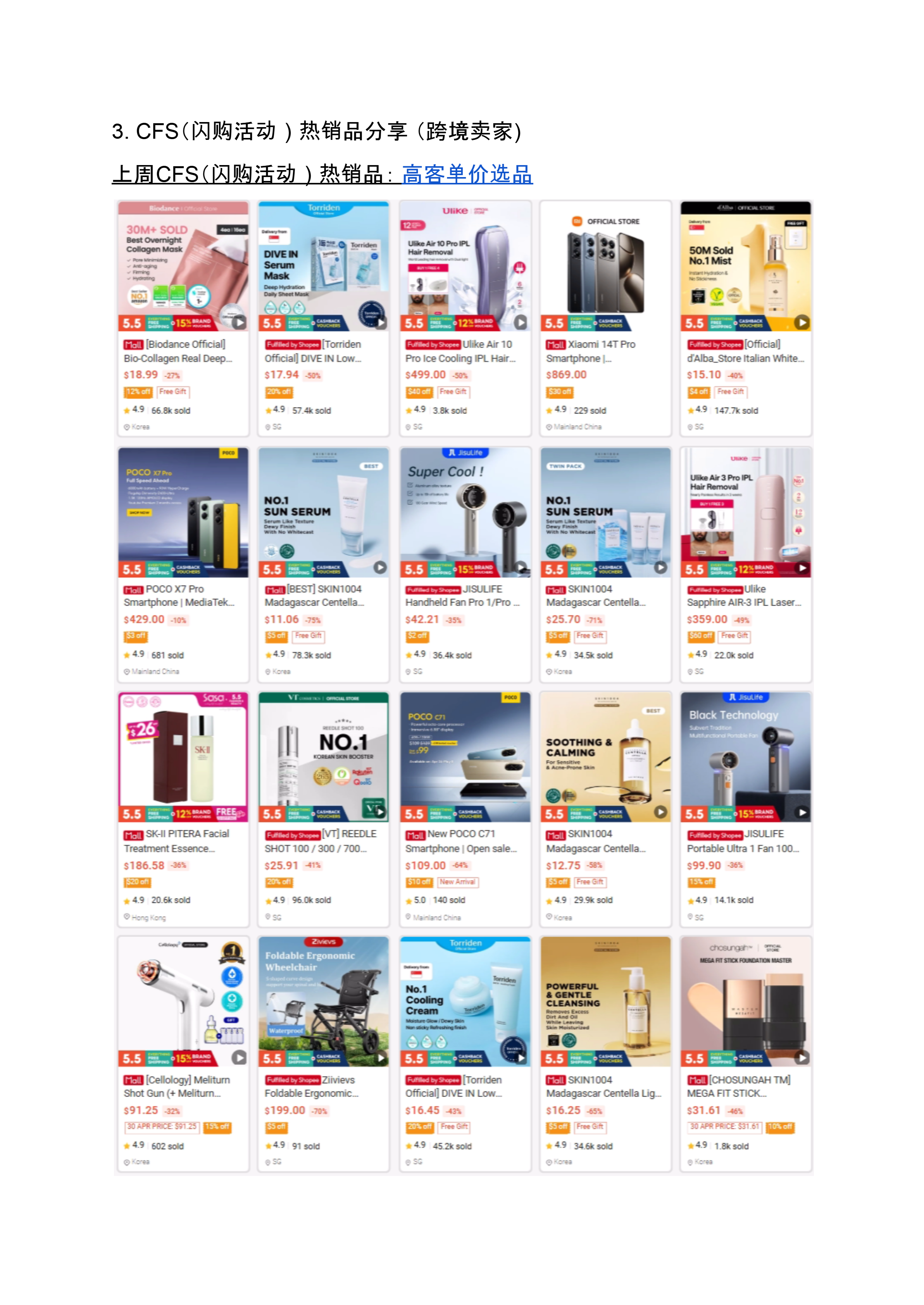 【Shopee市场周报】虾皮新加坡站2025年5月第1周市场周报