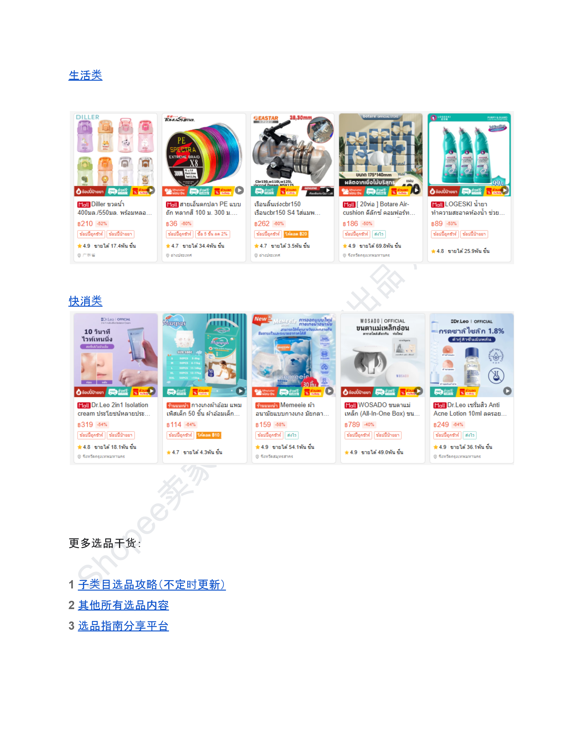 【Shopee市场周报】虾皮泰国站2025年5月第4周市场周报