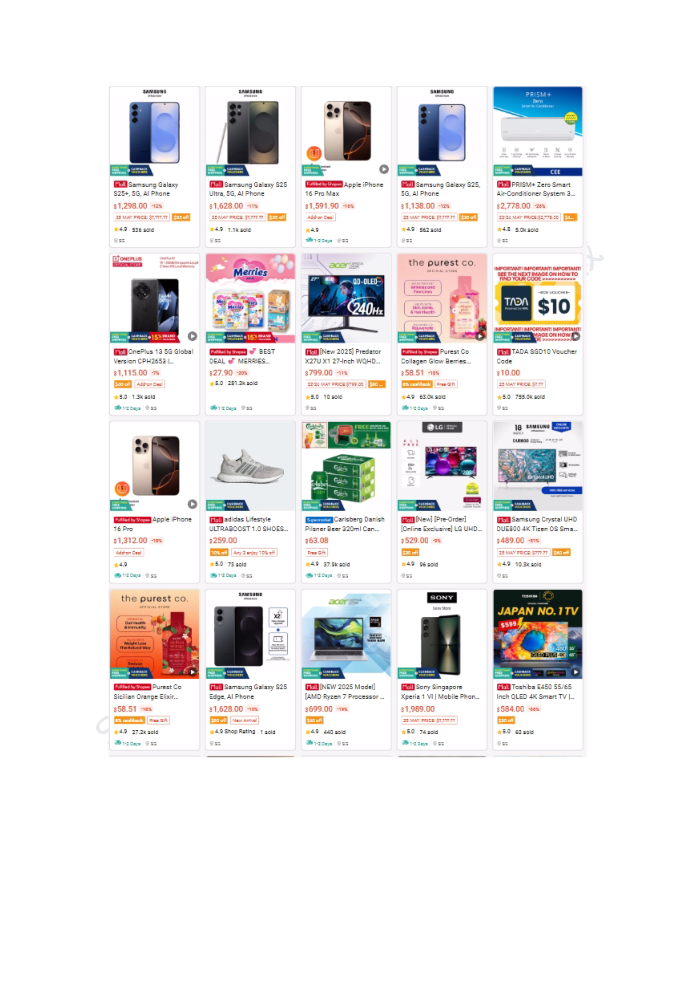 【Shopee市场周报】虾皮新加坡站2025年5月第4周市场周报