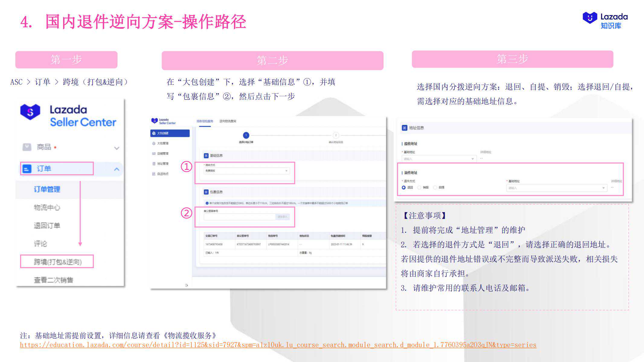 【Lazada知识大纲更新】商家发货指引