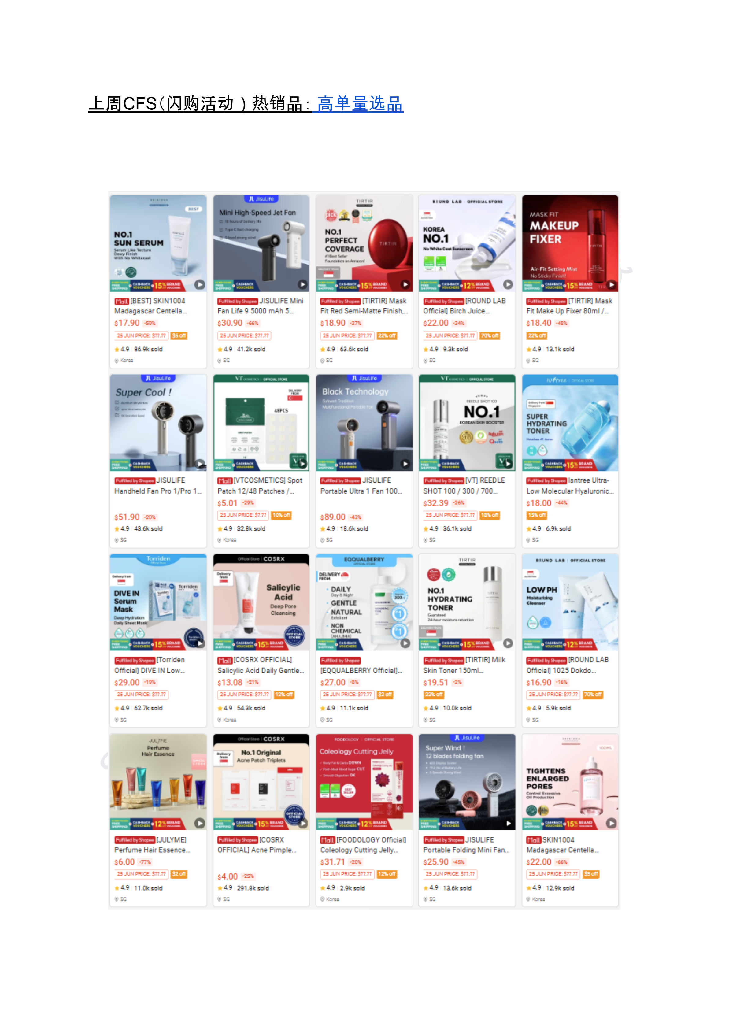 【Shopee市场周报】虾皮新加坡站2025年7月第2周市场周报 