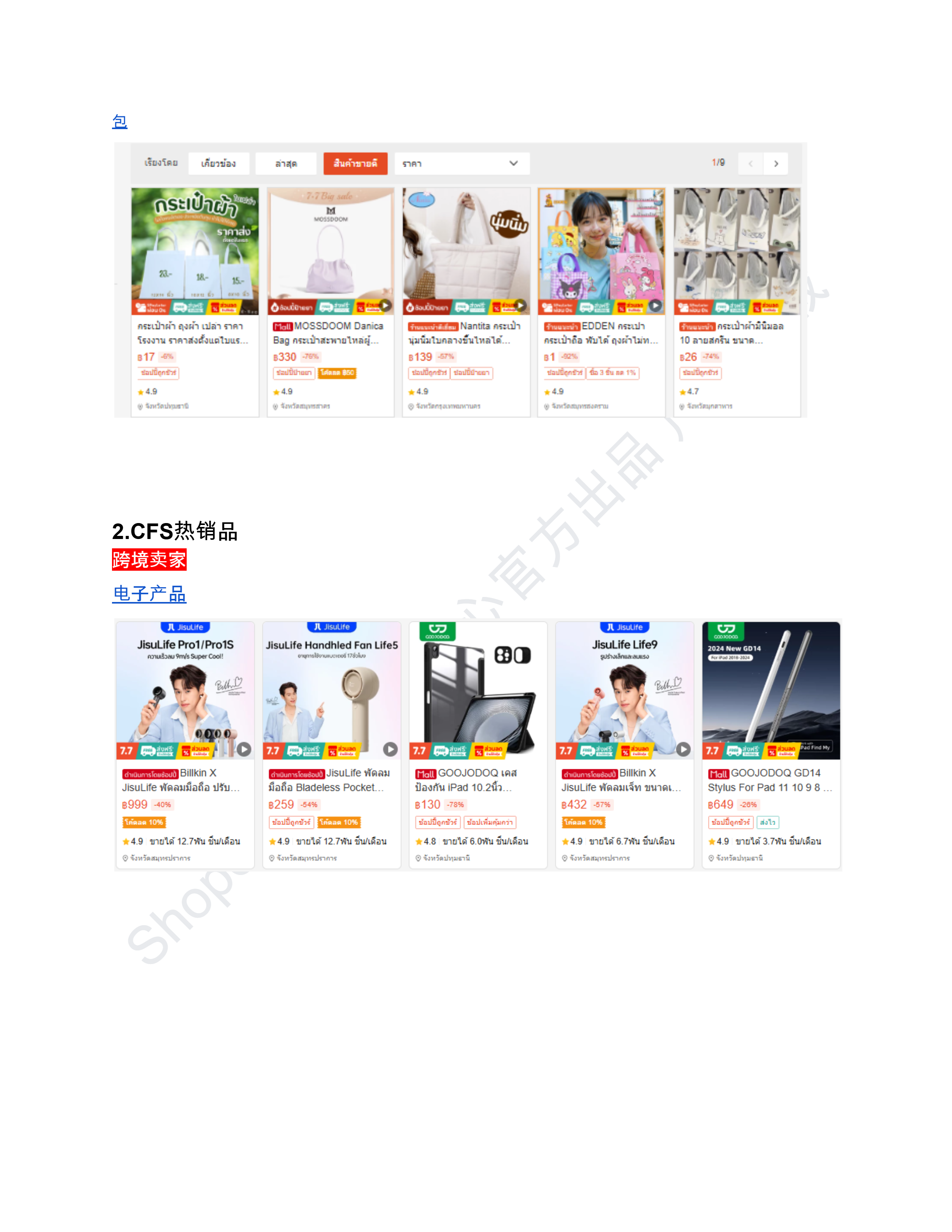 【Shopee市场周报】虾皮泰国站2025年7月第2周市场周报 
