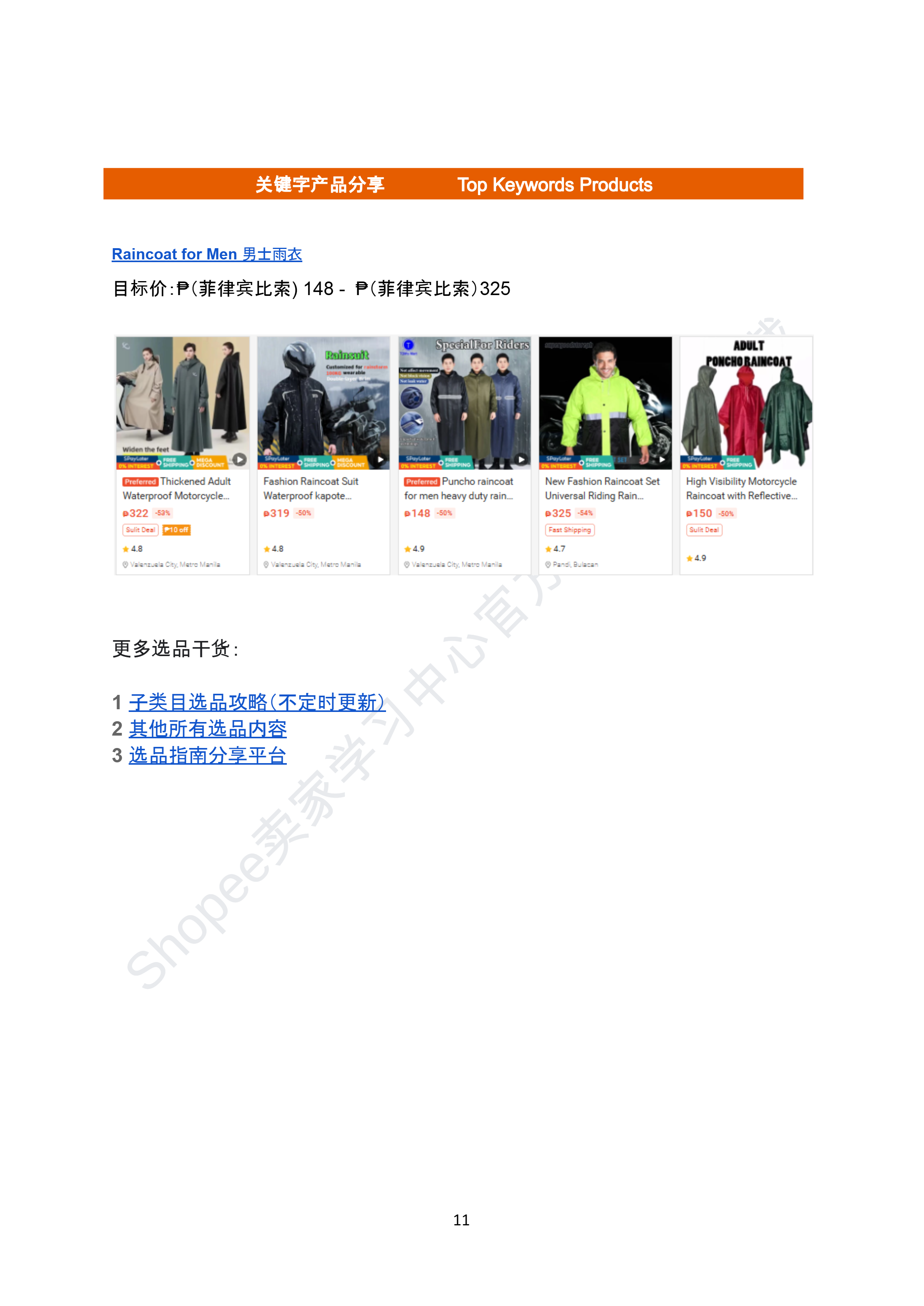 【Shopee市场周报】虾皮菲律宾站2025年7月第3周市场周报 