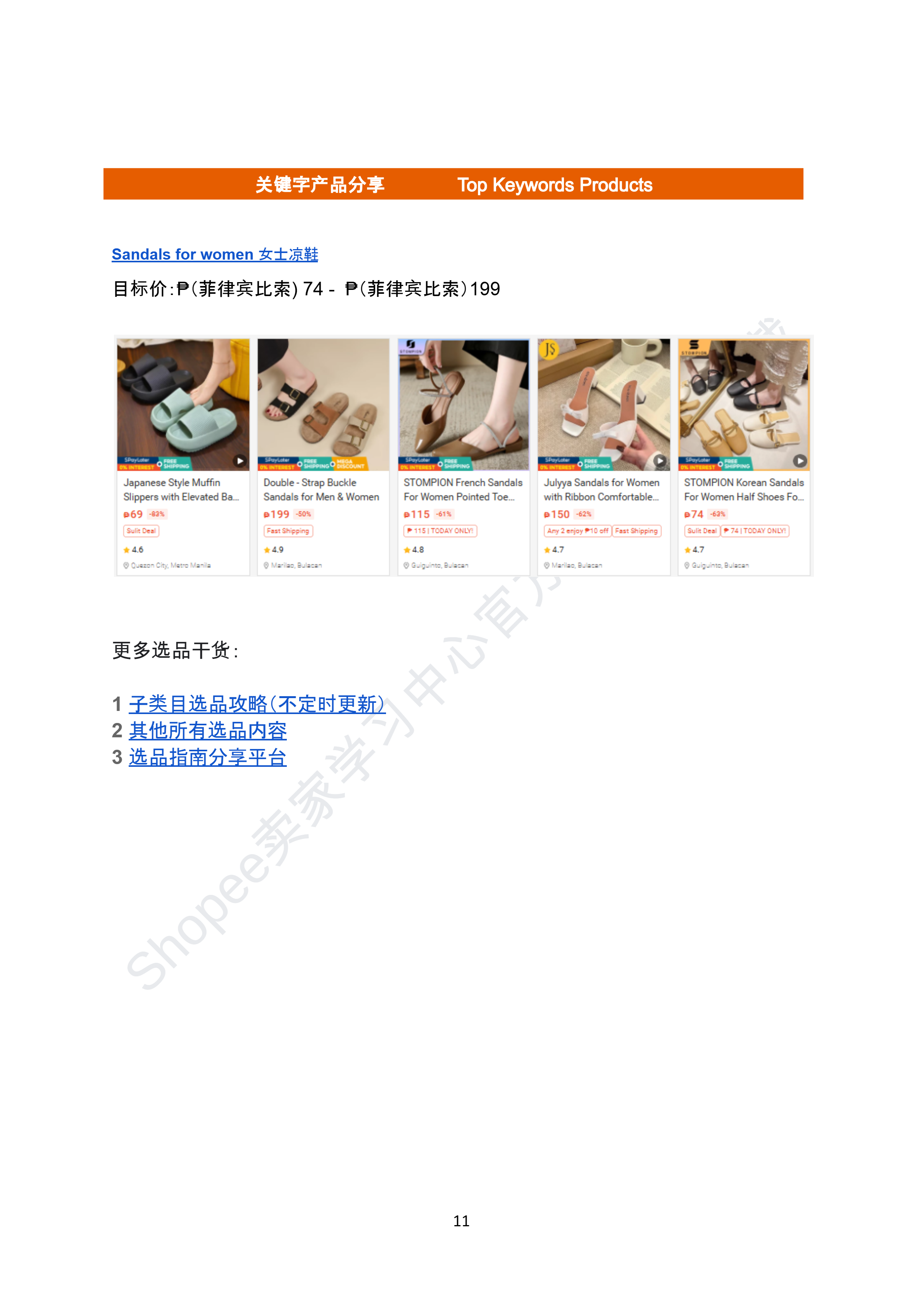 【Shopee市场周报】虾皮菲律宾站2025年7月第4周市场周报