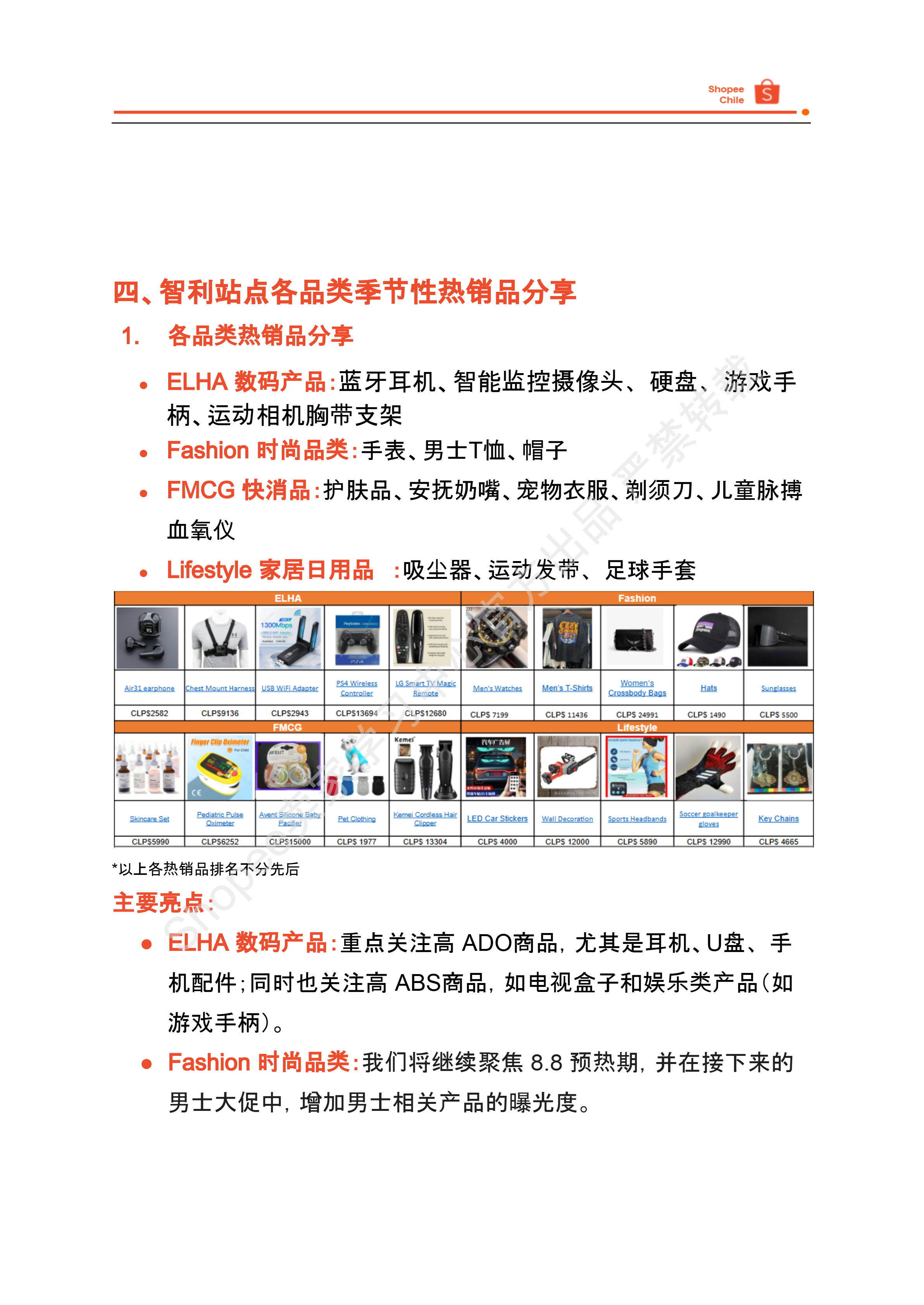 【Shopee市场周报】虾皮智利站2025年8月第1周市场周报
