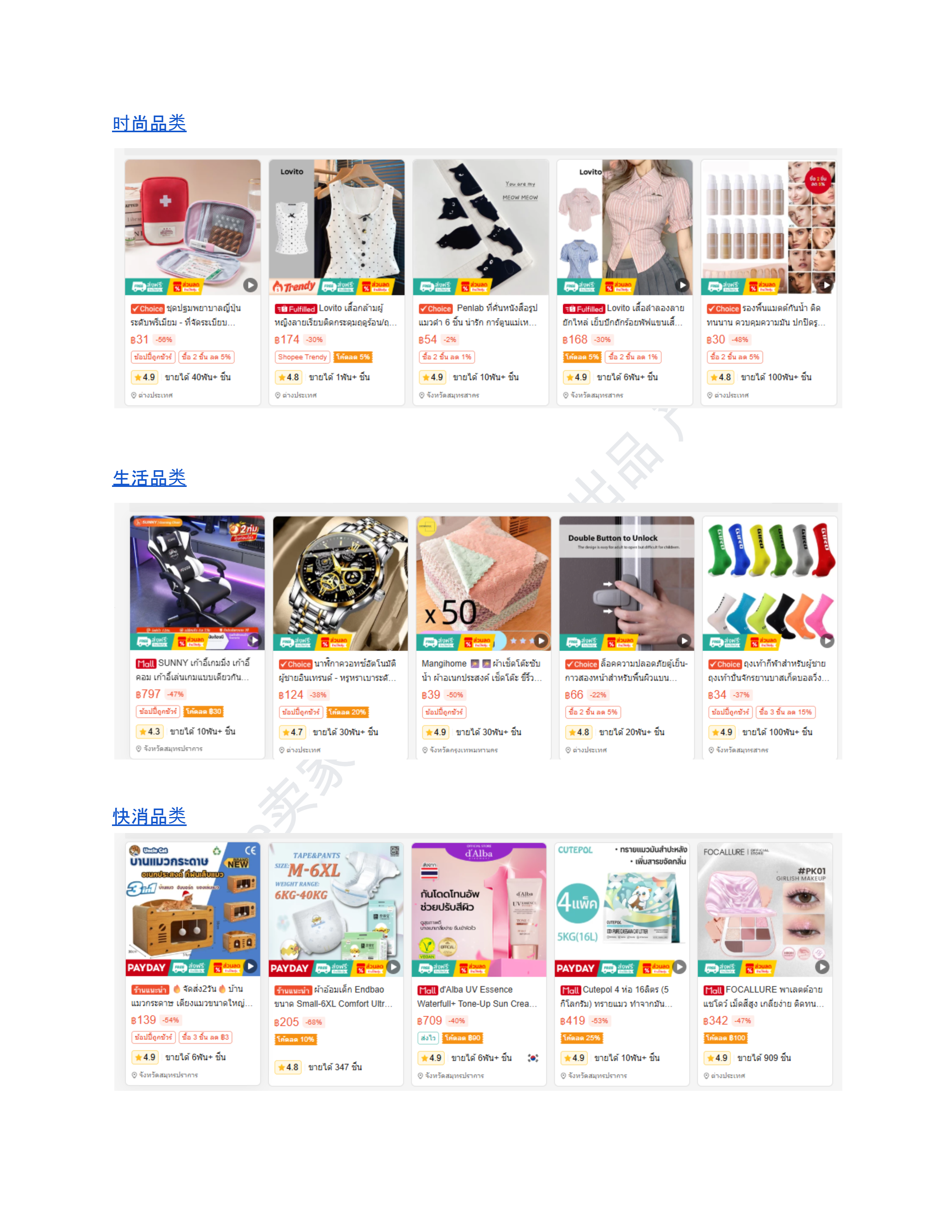 【Shopee市场周报】虾皮泰国站2025年11月第1周市场周报