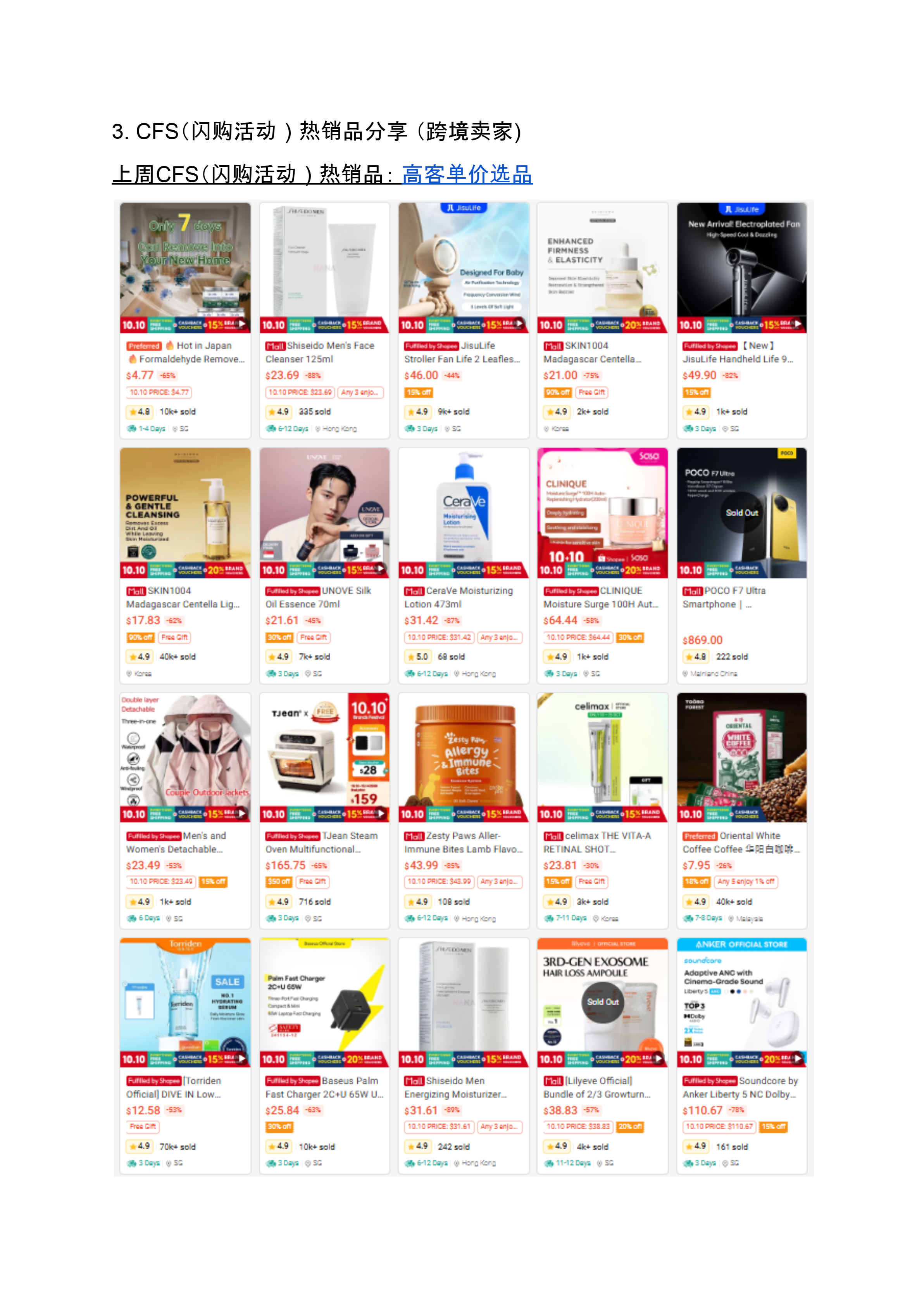 【Shopee市场周报】虾皮新加坡站2025年11月第2周市场周报