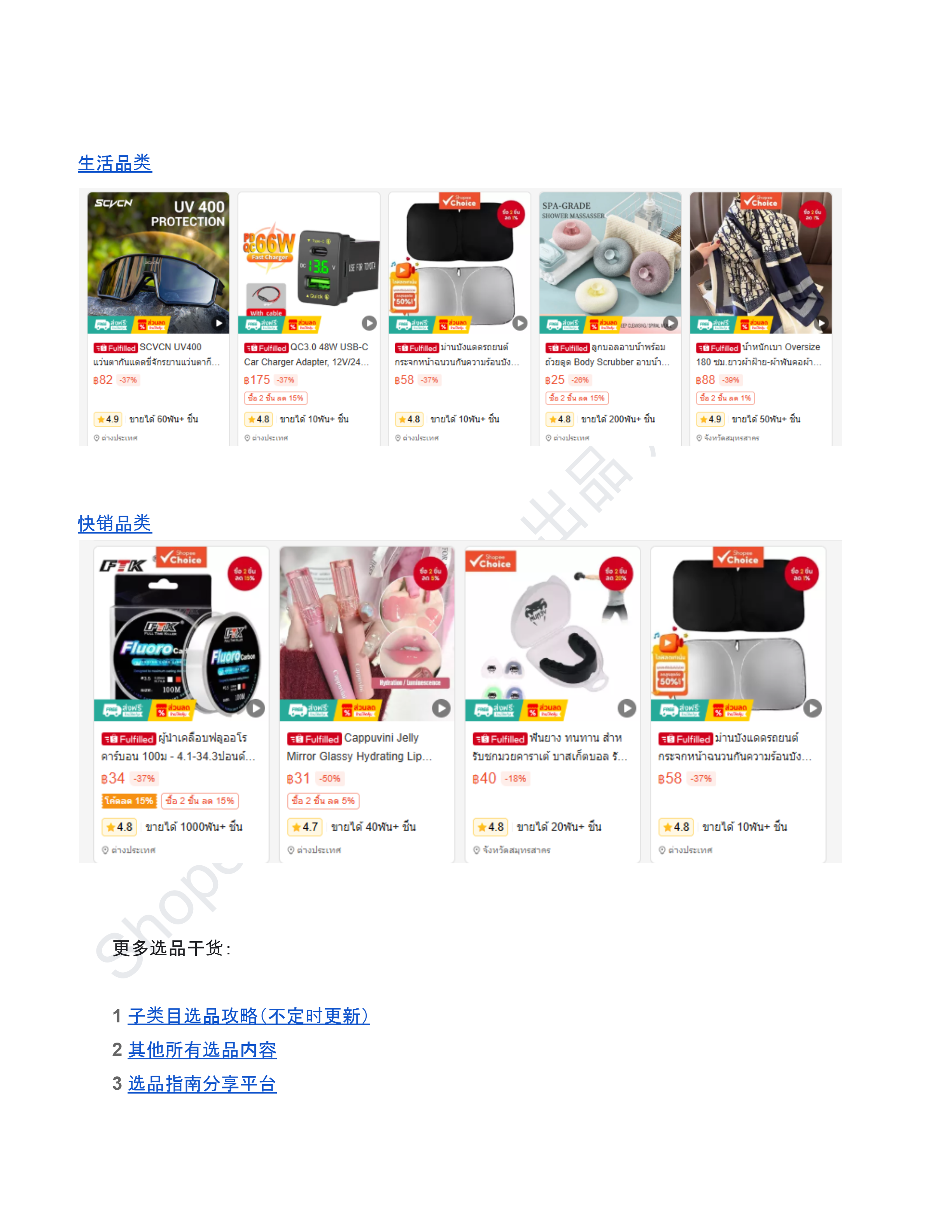 【Shopee市场周报】虾皮泰国站2026年1月第2周市场周报