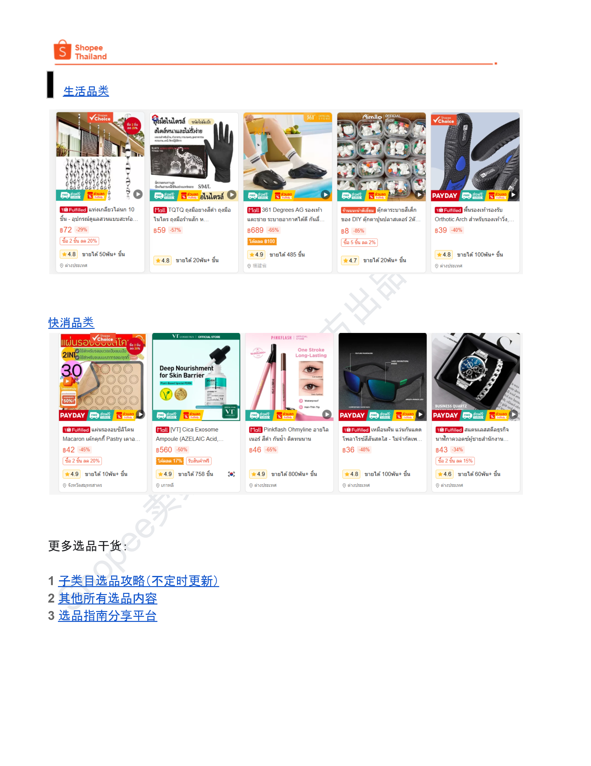 【Shopee市场周报】虾皮泰国站2026年1月第4周市场周报