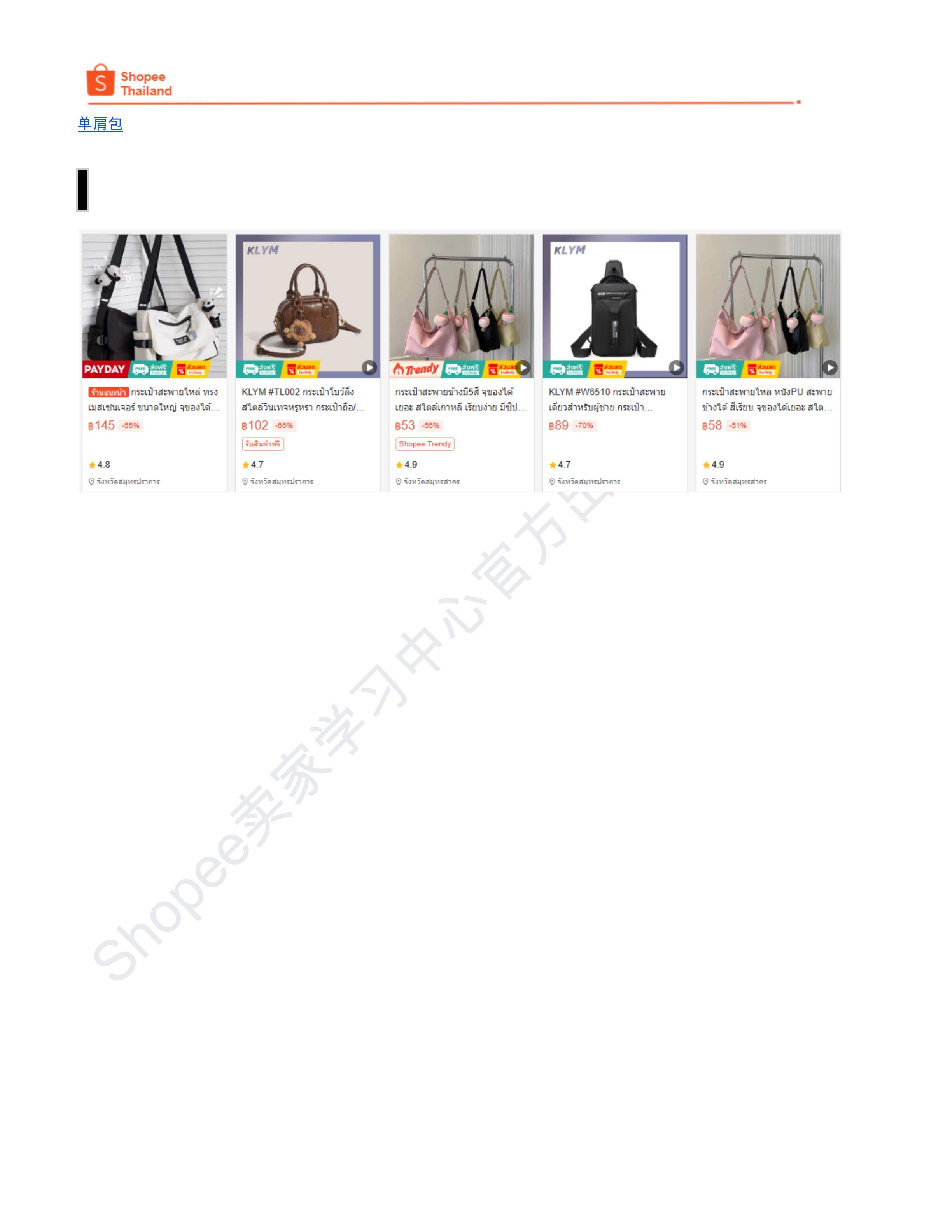 【Shopee市场周报】虾皮泰国站2026年4月第1周市场周报