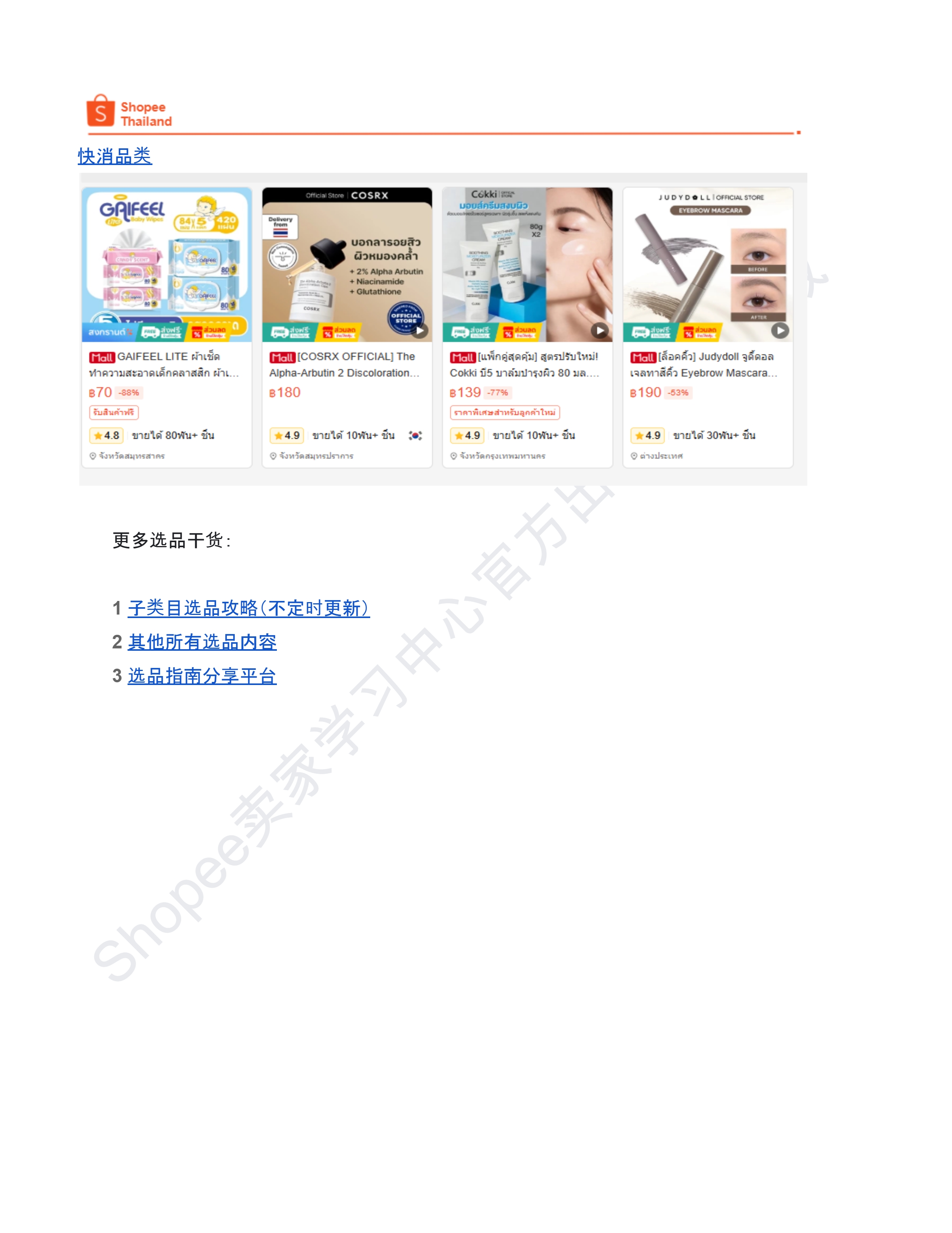 【Shopee市场周报】虾皮泰国站2026年4月第3周市场周报