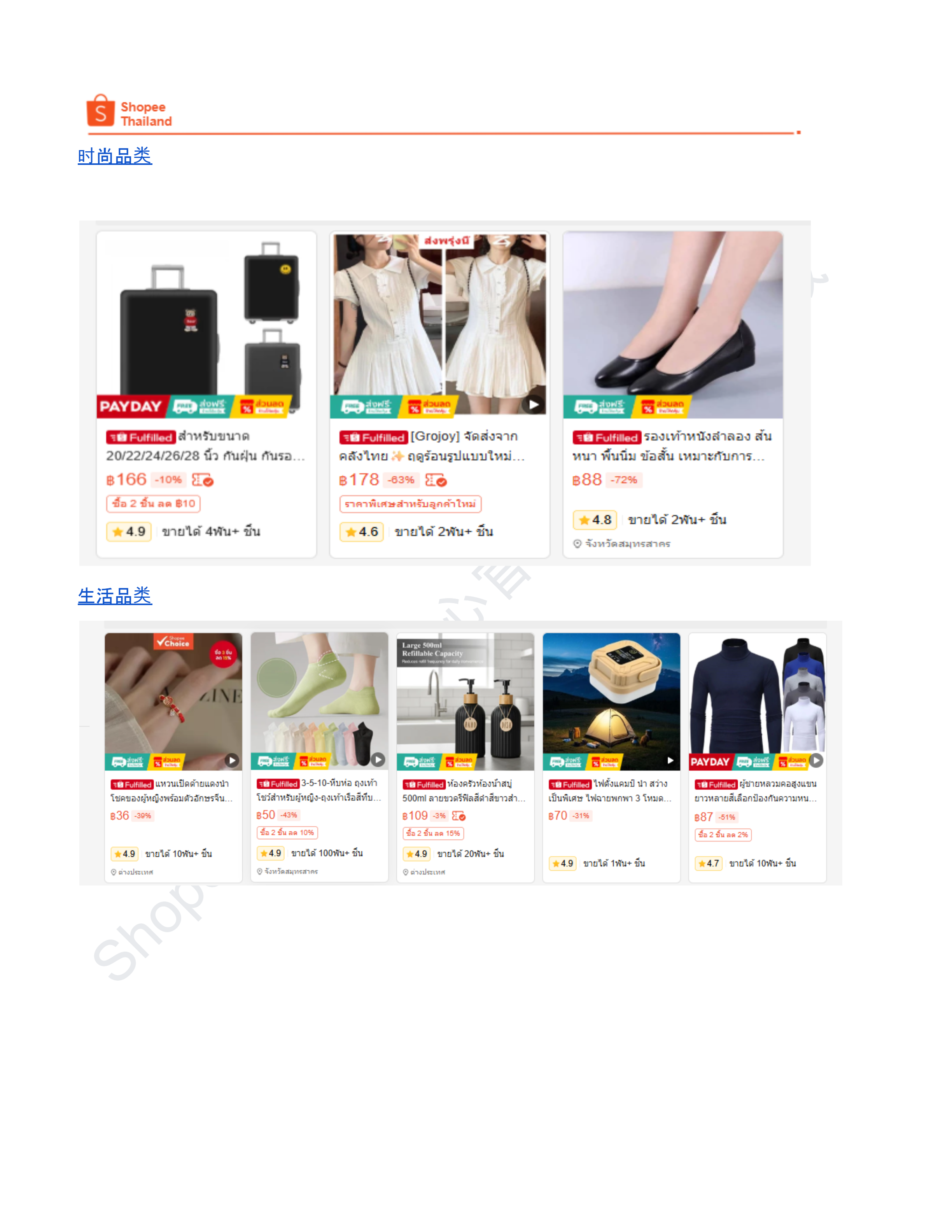 【Shopee市场周报】虾皮泰国站2026年4月第5周市场周报