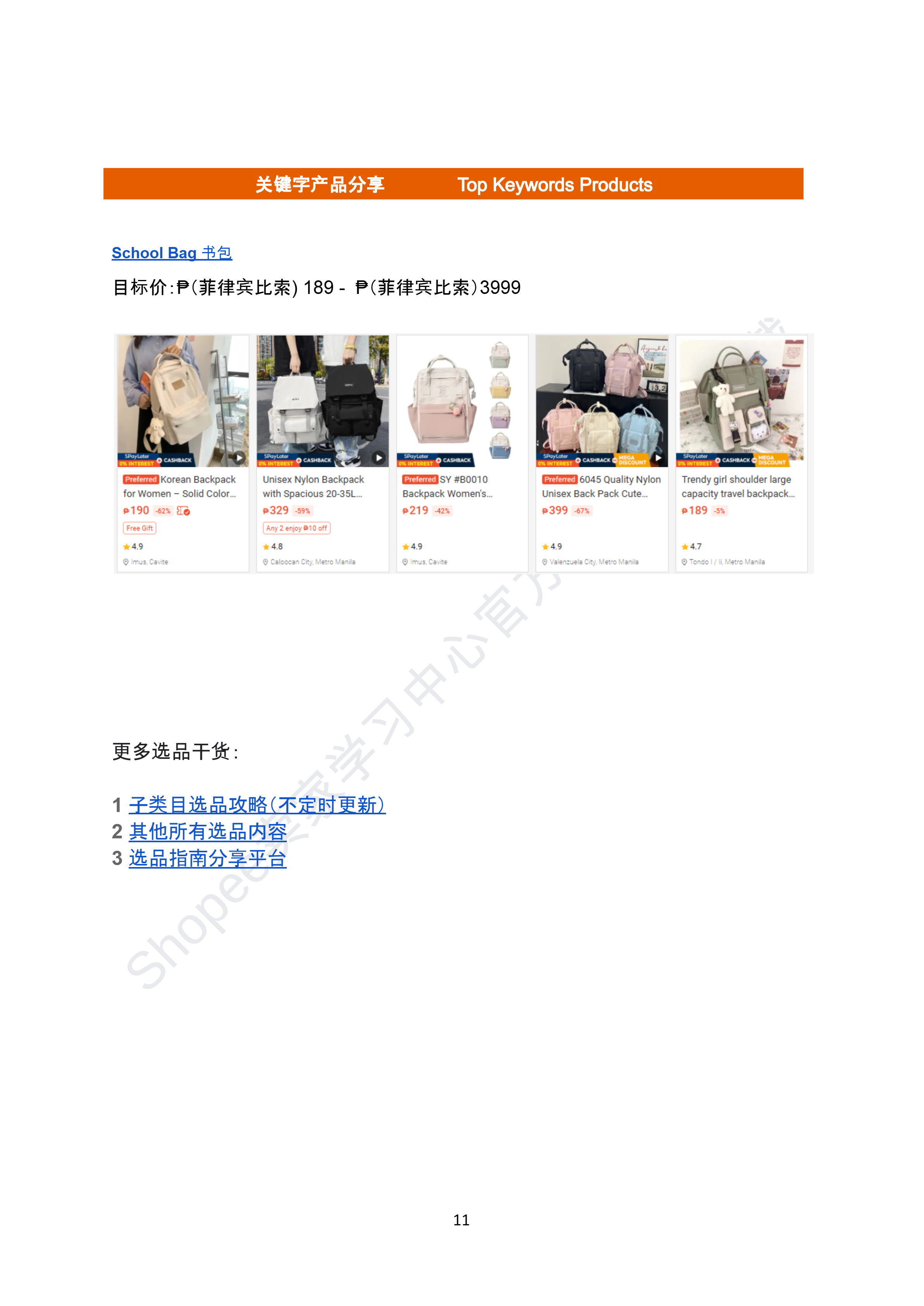 【Shopee市场周报】虾皮菲律宾站2026年5月第2周市场周报