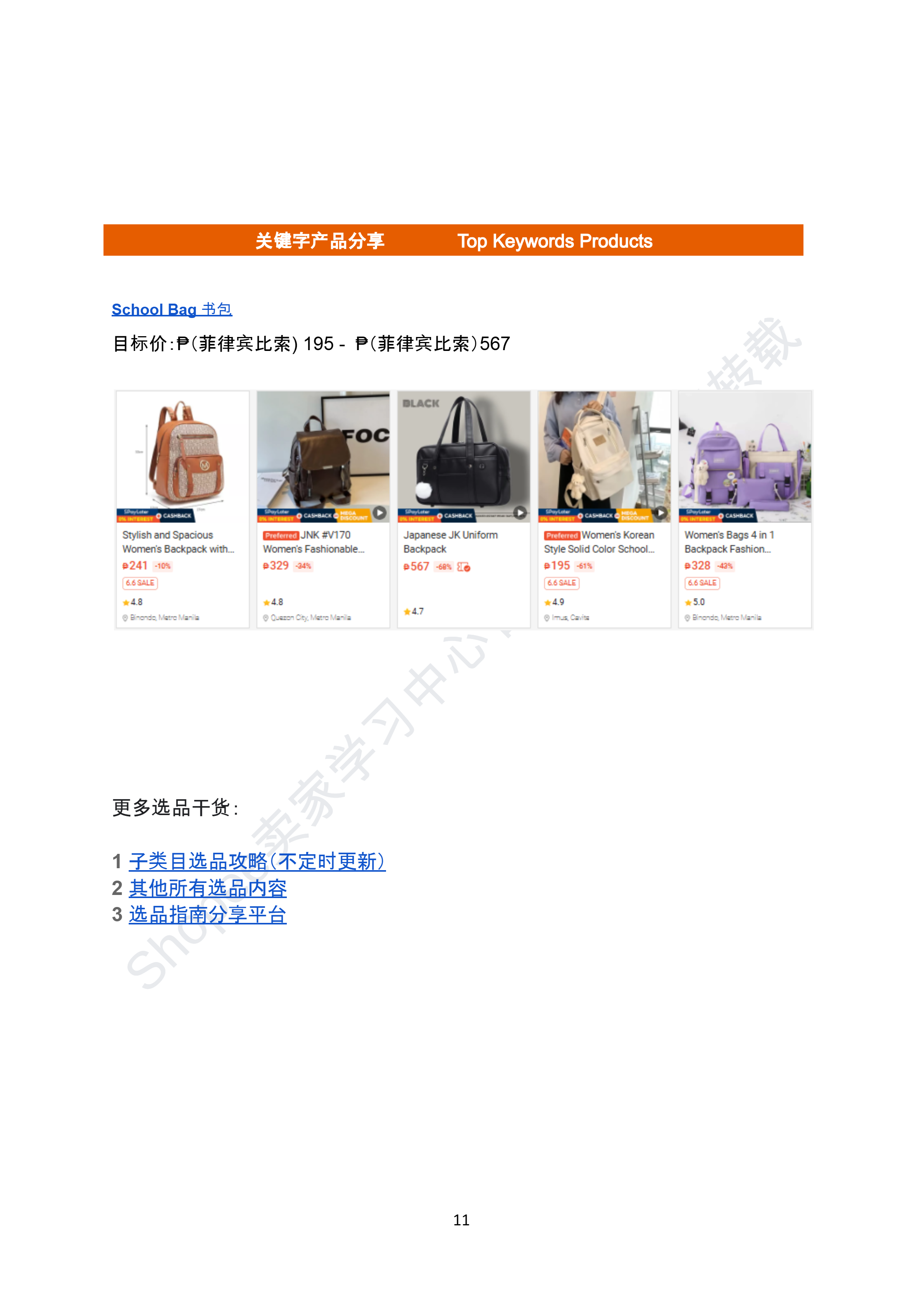 【Shopee市场周报】虾皮菲律宾站2026年6月第1周市场周报