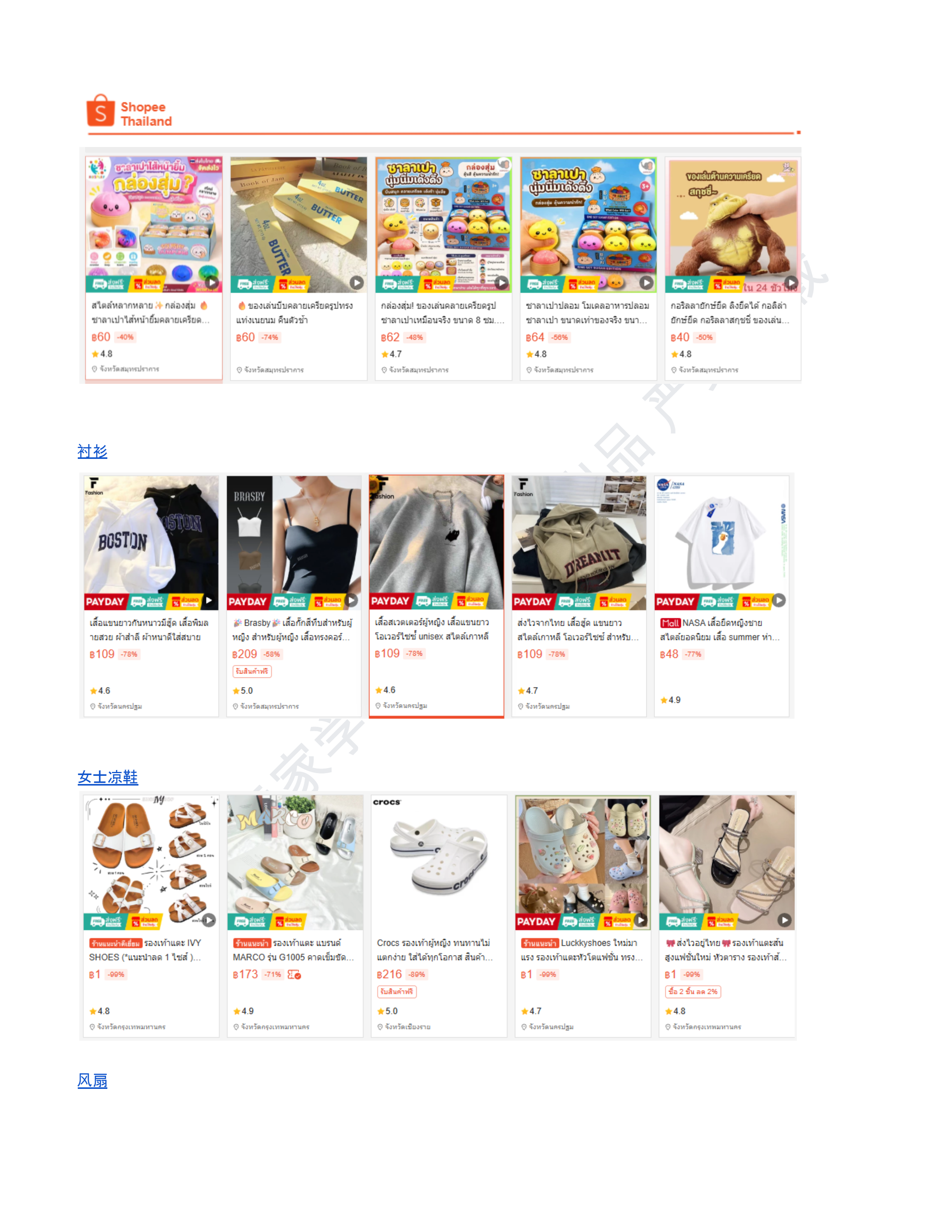 【Shopee市场周报】虾皮泰国站2026年6月第1周市场周报