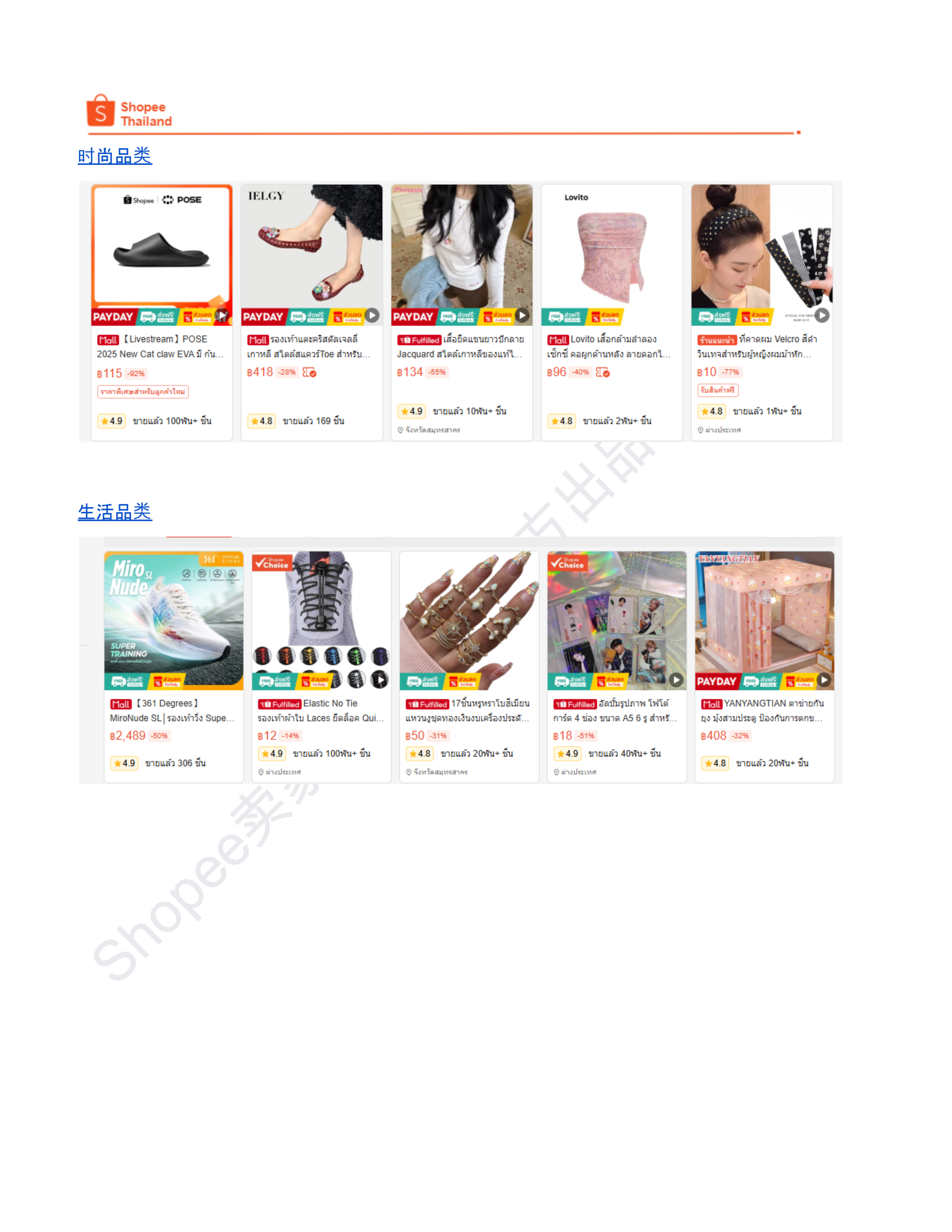 【Shopee市场周报】虾皮泰国站2026年6月第1周市场周报