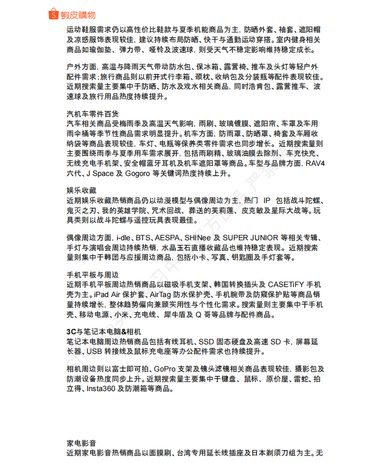【2026年7月第1周】虾皮中国台湾站：7 月活动、预售新规、全品类季节选品趋势