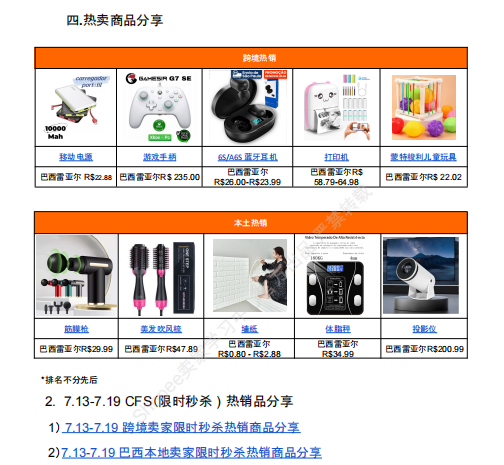 【2026年7月第5周】虾皮巴西站：50美元以下跨境包裹免征进口税新政落地，8月大促活动排期与热搜选品指南