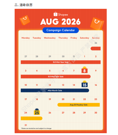 【2026年8月第2周】虾皮马来西亚站：海外仓佣金上调如何控成本？Shopee 马来西亚 8 月大促热搜选品周报指南