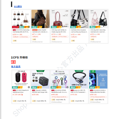 【2026年8月第3周】虾皮泰国站:多品牌新品扎堆上线怎么布局?Shopee 泰国站热搜关键词 CFS 闪购周报指南