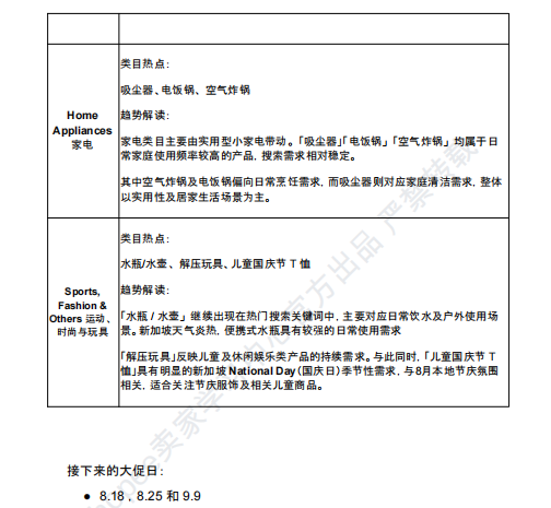 【2026年8月第3周】虾皮新加坡站:国庆日大促叠加 GDD 全球特卖怎么备货?Shopee 新加坡站点活动排期选品周报指南