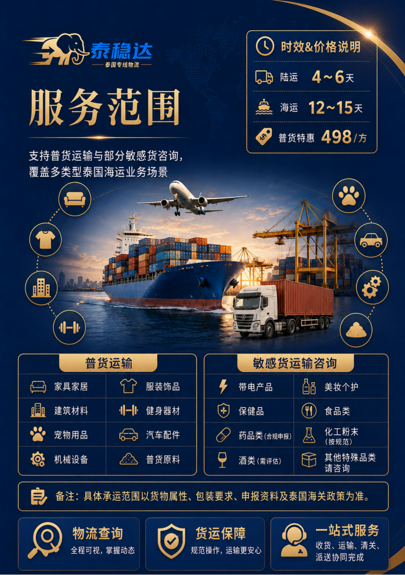 泰稳达-泰国专线物流