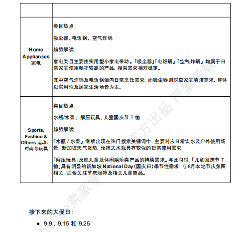【2026年9月第1周】虾皮新加坡站:海外仓佣金税费上涨如何控本?Shopee 新加坡站热搜关键词 CFS 闪购周报指南