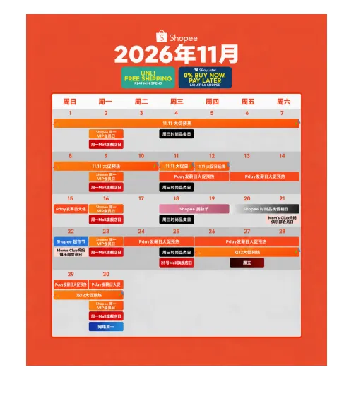 【2026年10月第4周】虾皮菲律宾站：双 11 预热叠加多重主题流量怎么承接？Shopee 菲律宾站点 11 月活动排期选品周报指南