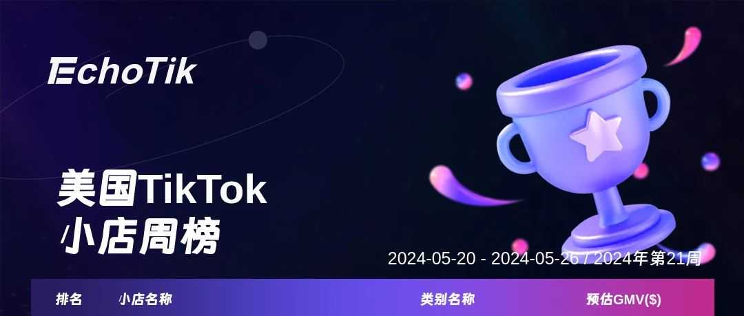 TikTok Shop 最新5大热门周榜