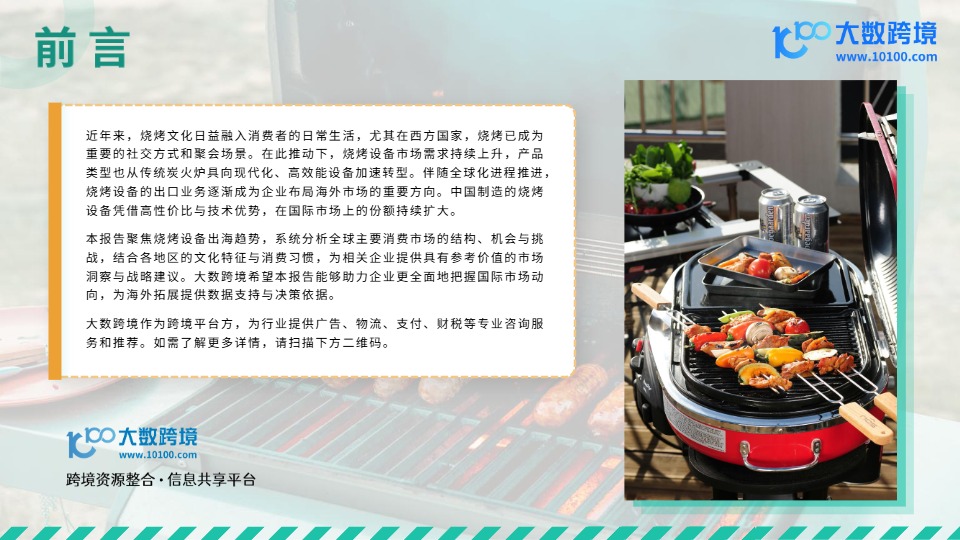 【大数跨境】烧烤设备出海趋势分析报告 