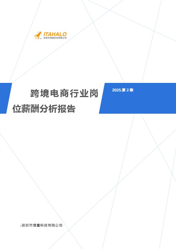 2025跨境电商行业人才薪酬分析报告2025.07.03 