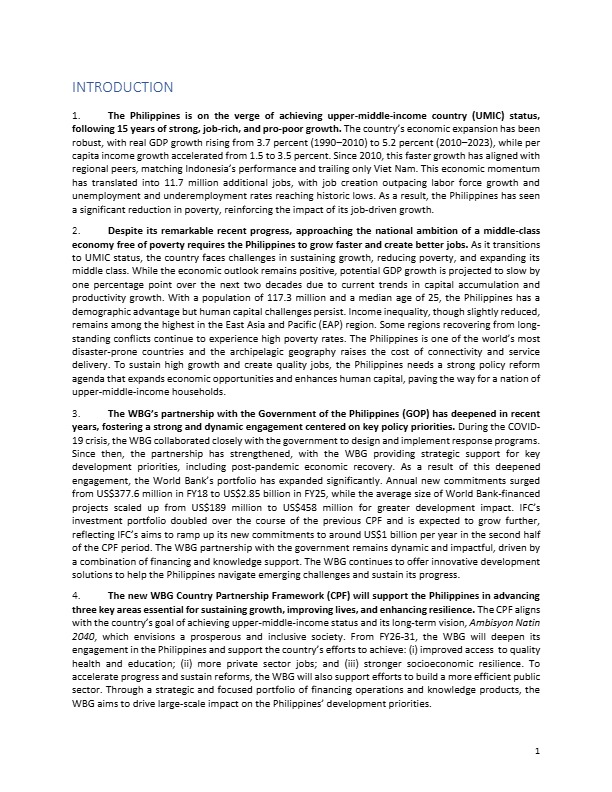 英文【世界银行】20252031财年菲律宾国家伙伴关系框架2025【发现报告 fxbaogao.com】 