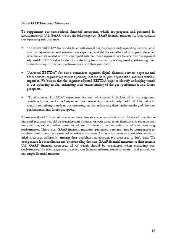 2025.11.11 Sea Third Quarter 2025 Results(1) 