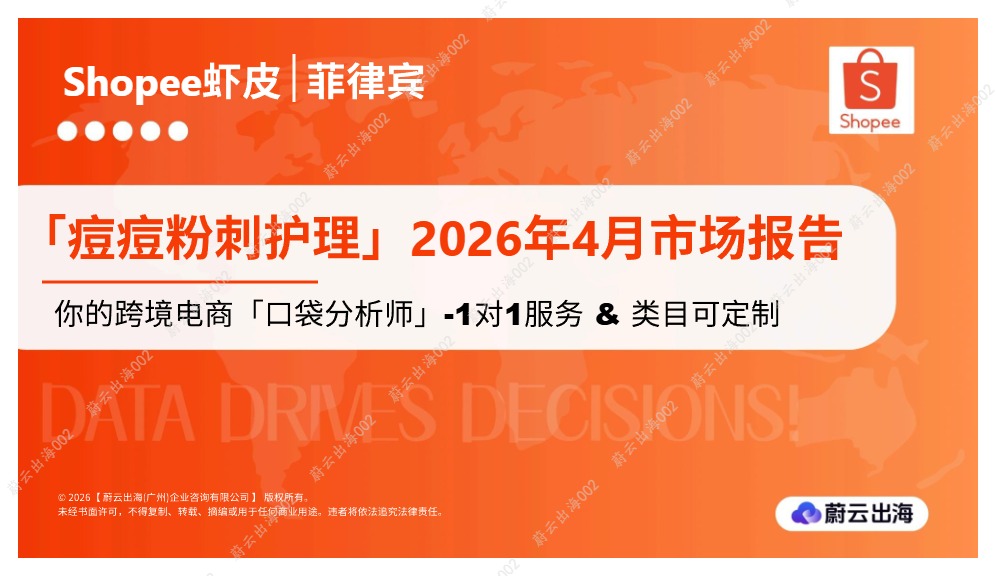蔚云出海_菲律宾 - Shopee虾皮 - 2026年 - 痘痘粉刺护理 - 4月市场动态报告 - 蔚云出海_【发现报告 fxbaogao.com】 