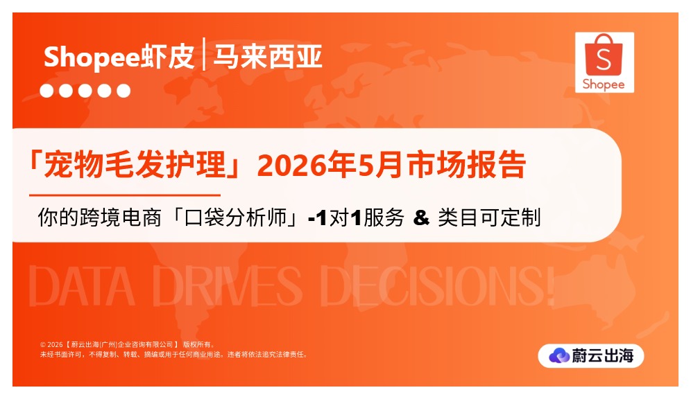 _马来西亚Shopee虾皮2026年宠物毛发护理5月市场动态报告_【发现报告 fxbaogao.com】 